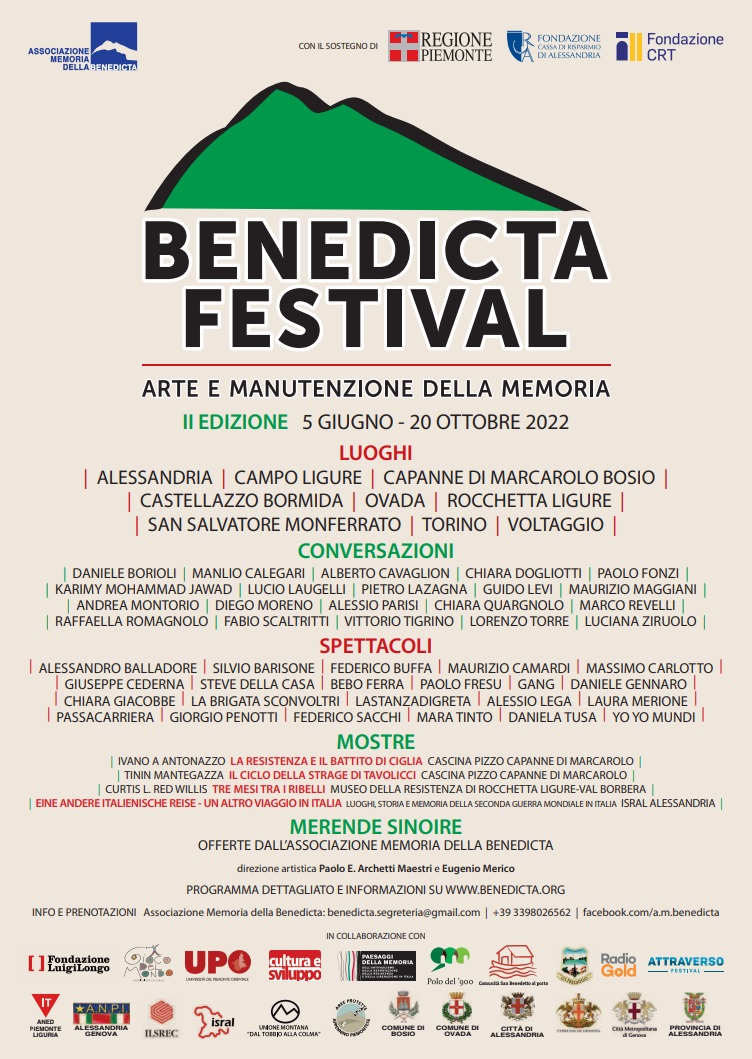 Foto 1 - Conversazioni in Appennino, concerti e mostre nella seconda edizione del “Benedicta Festival – Arte e Manutenzione della Memoria”